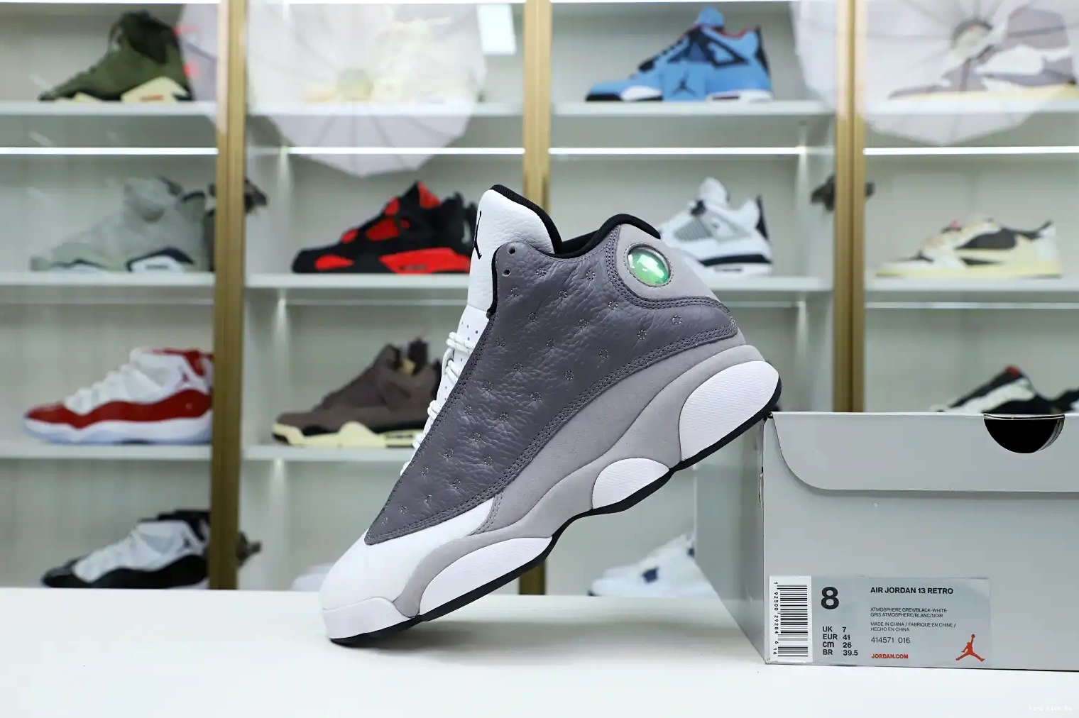 -414571-016 AIR RETRO GREY' JORDAN 13 Kimikick 'ATMOSPHERE 0418